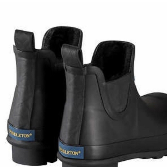 NEW Pendleton Ladies’ Fur Lined Chelsea Rainboot in Black 100% WATERPROOF NIB - Picture 8 of 8